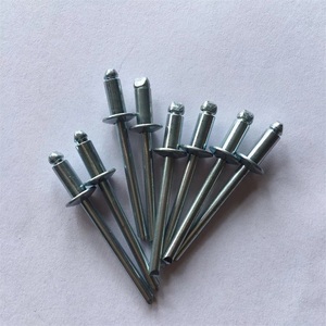 GB/T12618全铁镀锌开口型扁圆头抽芯铆钉碳钢开口圆头拉钉2.4-3.2