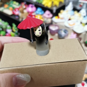 实色/半透明 打伞无脸男树脂 宫崎骏千与千寻