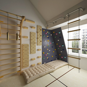 儿童室内攀爬墙攀岩墙儿童家用攀岩板游乐体能训练器材攀爬墙益智