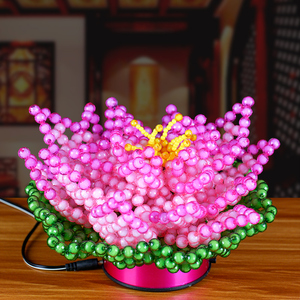 diy手工串珠莲花灯