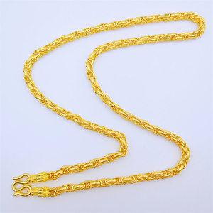 四方龙头金项链