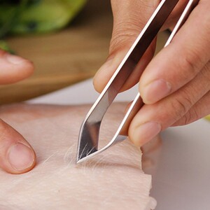 拔毛器德国不锈钢猪毛夹厨房除鸡毛拔鱼刺鱼骨夹子镊子拔鸭毛猪毛