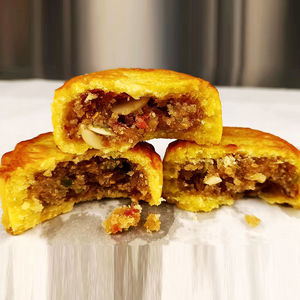 山西忻州神池正宗亚麻籽油月饼老式手工五仁胡麻油皮月饼酥皮散装