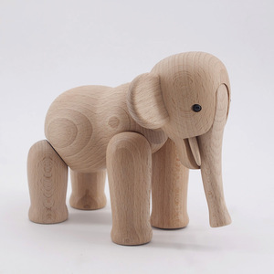 木质大象摆件实木