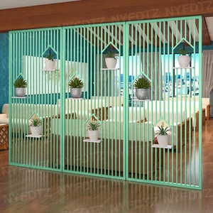 定制铁艺屏风隔断墙镂空办公室客厅玄关餐厅酒吧吊顶网工业风装饰