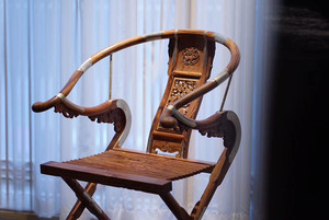 天香倾城 王世襄款白酸枝交椅奥氏黄檀头把交椅明式红木家具