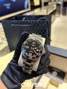 Longines/浪琴 康卡斯潜水系列手表全自动机械钢带41mm表盘腕表男