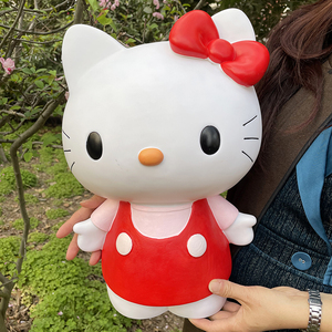 新款巨大号搪胶防摔儿童女生大容量kt猫存钱罐大人储钱罐家用摆件