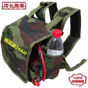 蓄电瓶背包12v逆变器24 36机头升压器 锂电池专用加厚防水双肩包