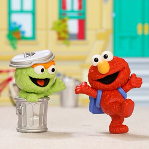 小小豹popmart泡泡玛特芝麻街基础系列盲盒艾比艾莫厄尼垃圾桶怪