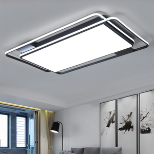 现代简约大长方形客厅家用吸顶灯卧室餐厅 吸灯顶灯led家用包安装