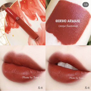 armani/阿玛尼春季新色小胖丁200 韩国限定红管丝绒唇釉205现货