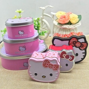 KT猫婚庆喜糖盒满月盒马口铁盒卡通糖果盒结婚喜糖盒凯蒂猫包邮