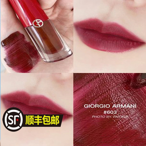 armani阿玛尼小胖丁唇釉染唇液口红豆沙色401/500/603