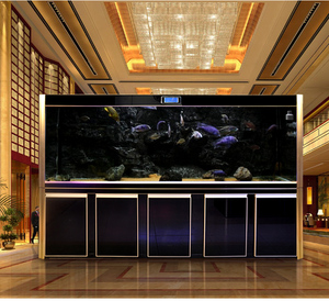 大型生态鱼缸水族箱客厅底过滤免换水超白玻璃龙鱼缸1.5 2 3米