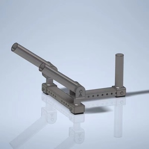 大七304不锈钢多功能炮筒架360°地雷架杠铃架硬拉架划船腹肌背肌