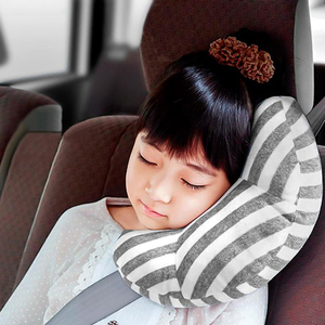 汽车安全带儿童护肩套头枕创意车内舒适护颈靠枕宝宝车载睡觉神器