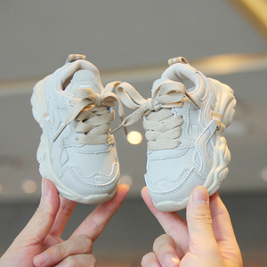 儿童运动老爹鞋软底加绒学步鞋子秋冬女童小宝宝鞋婴儿男童鞋单鞋