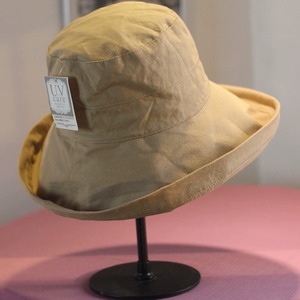 法国DRCO新款帽子女夏季防晒渔夫帽卷边大檐太阳帽可折叠棉麻布帽