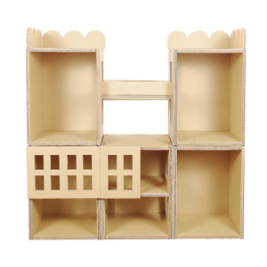 加大号diy瓦楞纸猫爬架子柜子纸箱猫屋纸板猫房子纸壳猫窝猫玩具