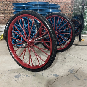 加厚钢筋斗车轮板车车轮架子车胎工地推拉架子车轴承环卫车充气轮
