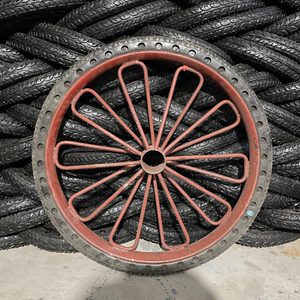 加厚钢筋斗车轮板车车轮架子车胎工地推拉架子车轴承环卫车充气轮