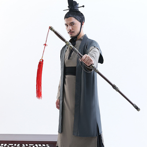 珂卡蝶影视古装男棉麻日常汉服书生服剑客服剧组群演古装演出服