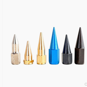 黄油嘴头尖嘴通用高压尖油枪头配件黄油抢头嘴铜套装气动黄油枪嘴