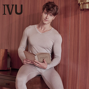 安莉芳旗下ivu薄款修身打底套装男士保暖内衣ud00044