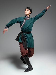 舞依恋舞蹈服装演出服蒙古舞服装男少数民族练习服艺考服装中国风