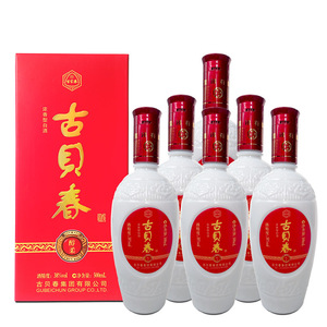 38度古贝春醇柔浓香型纯粮食固态发酵白酒特价整箱购买价
