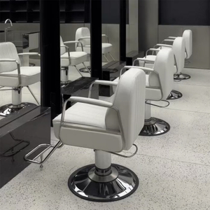 网红美发店黑武士理发椅子发廊专用高档日式剪发椅简约可升降凳子
