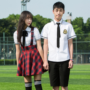 校服套装学院风韩版潮日本英伦初高中学生班服jk制服情侣校园服装