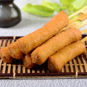 鳕鱼卷10串 关东煮串串海鲜肉串麻辣烫火锅豆捞食材10串38g一串