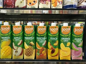 泰国进口 杰事果汁饮料1000ml*12盒/箱 备注口味