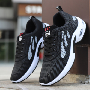 运动鞋男春秋款皮面