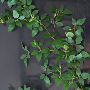 仿真玫瑰藤条绿叶装饰藤蔓吊顶装饰花藤空调管道遮挡绿色树叶植物