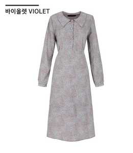 【韩国品牌折扣服饰代购】SOUP SY2OPC3 灰色蕾丝刺绣旗袍连衣裙