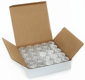 50个装5g塑料眼影盒化妆品分装盒米珠收纳罐小样分装瓶面霜盒空盒