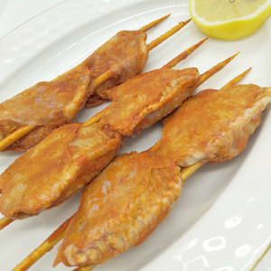 奥尔良风味鸡翅中串冷冻油炸鸡中翅烧烤食材半成品15串批发包邮