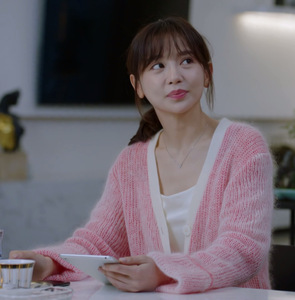 甜蜜施诗于洋洋同款女春时尚撞色温婉针织开衫小清新宽松毛衣外套