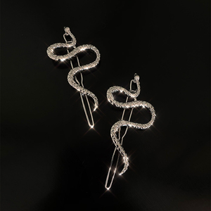 kathi家金属设计蛇形发夹边夹头饰发卡发饰少女简约欧美发卡夹子