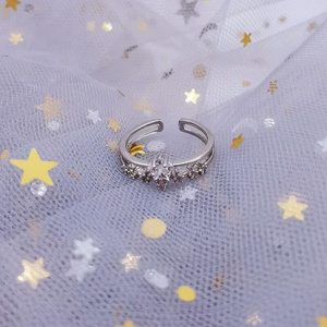 Double layer star ring super fairy student trendy line
