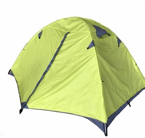 2022绿族帐篷户外野营双人双层铝杆防雨野外露营装备2人