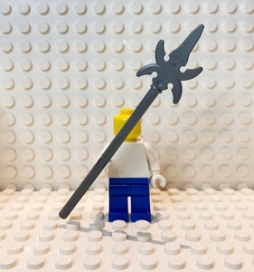 乐高lego武器43899绝版城堡零件骑士长斧长戟长矛斧头深灰戟兵器