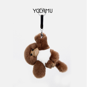 YOCAMU濑兔毛小猴子包包挂饰车钥匙扣百搭可爱毛绒玩具生日礼物