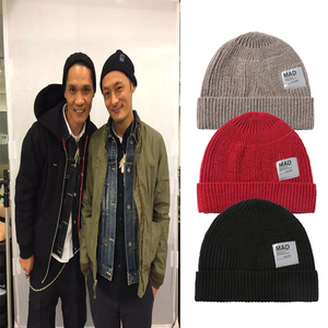 mdns madness余文乐同款时尚帽子秋冬季男女情侣毛线帽冷帽针织帽