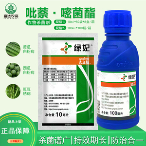 先正达绿妃 吡唑萘菌胺 嘧菌酯黄瓜西瓜白粉病豇豆锈病农药杀菌剂