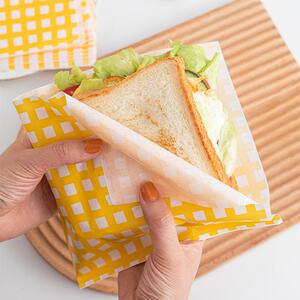 631人付款天猫三明治包装纸可切三角袋牛轧糖油纸垫盘纸吐司三文治