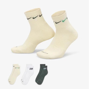 Nike耐克袜子男女舒适训练短袜夏季透气缓震针织中筒运动袜DH3827